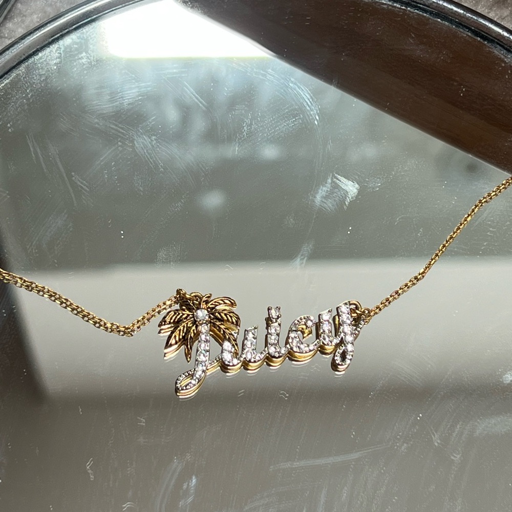 Juicy Couture Gold and Silver Necklace with Sparkling Accents